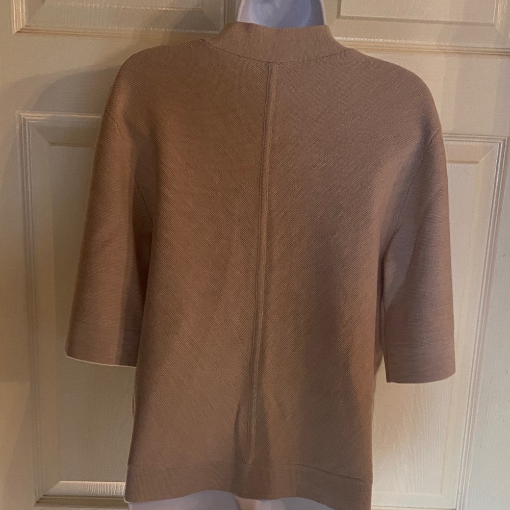 The Reset Women's Cardigan in Warm Tan - Picture 4 of 6